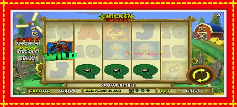 Slot machine Chicken Charm with access to free game online, picture 3