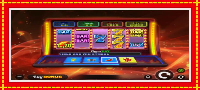 Slot machine Chili Flame 7s Hold and Win with access to free game online, picture 3