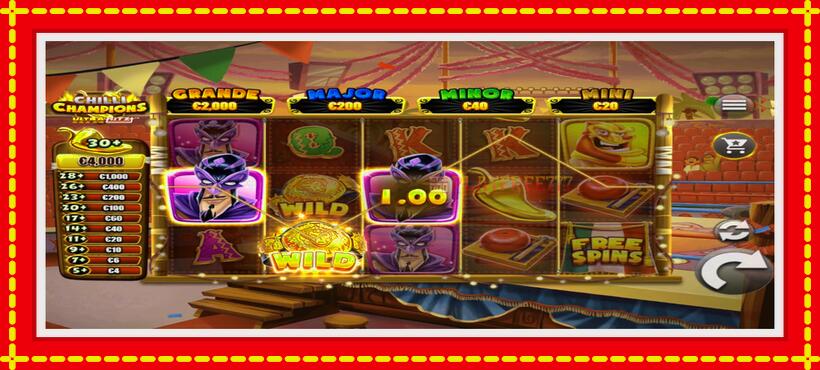 Slot machine Chilli Champions UltraHitz with access to free game online, picture 3