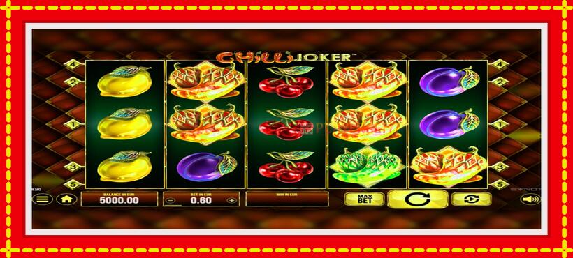 Slot machine Chilli Joker with access to free game online, picture 1