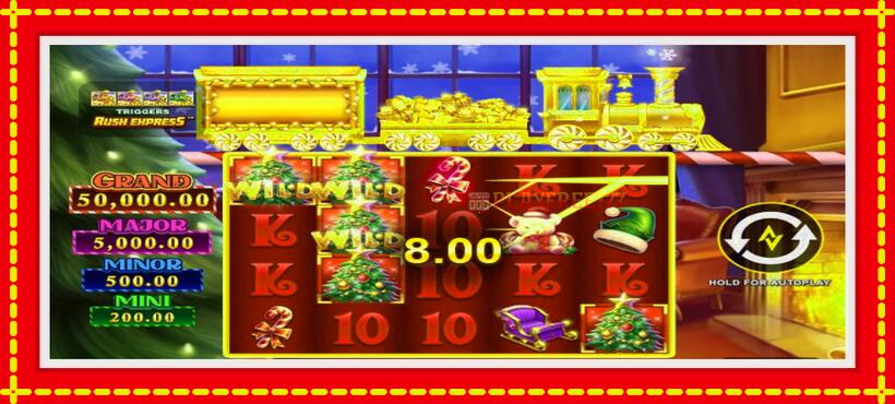 Slot machine Christmas Rush Express with access to free game online, picture 3