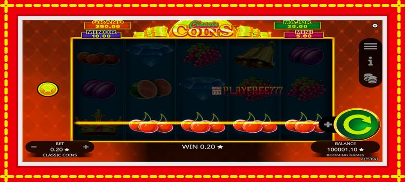 Slot machine Classic Coins with access to free game online, picture 4