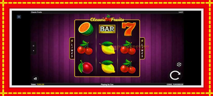 Slot machine Classic Fruit with access to free game online, picture 1