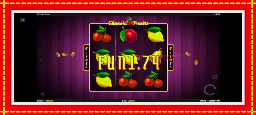 Slot machine Classic Fruit with access to free game online, picture 2