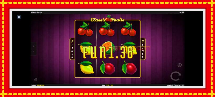 Slot machine Classic Fruit with access to free game online, picture 3