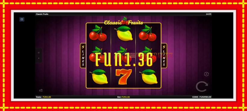 Slot machine Classic Fruit with access to free game online, picture 4