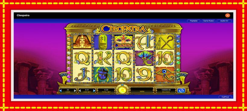 Slot machine Cleopatra with access to free game online, picture 1