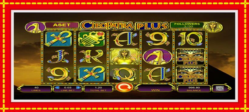 Slot machine Cleopatra Plus with access to free game online, picture 2