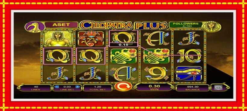 Slot machine Cleopatra Plus with access to free game online, picture 3