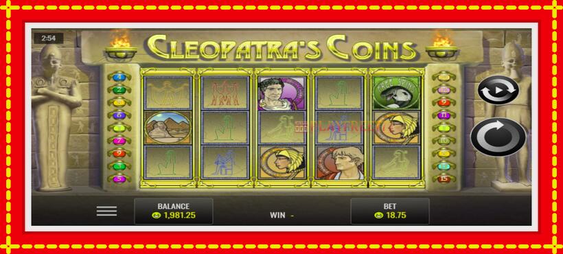 Slot machine Cleopatra’s Coins with access to free game online, picture 1