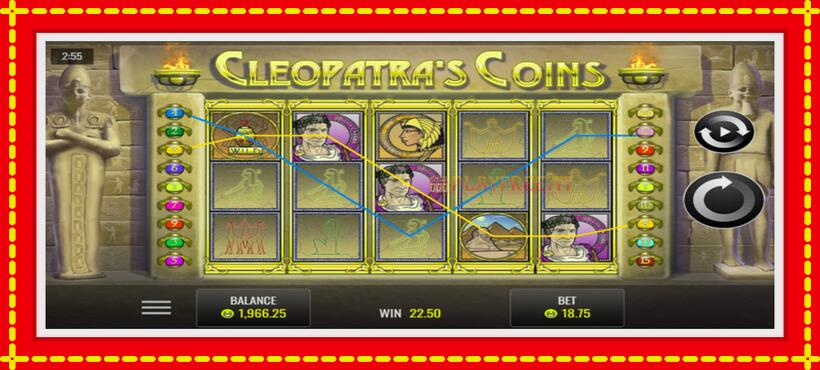 Slot machine Cleopatra’s Coins with access to free game online, picture 2