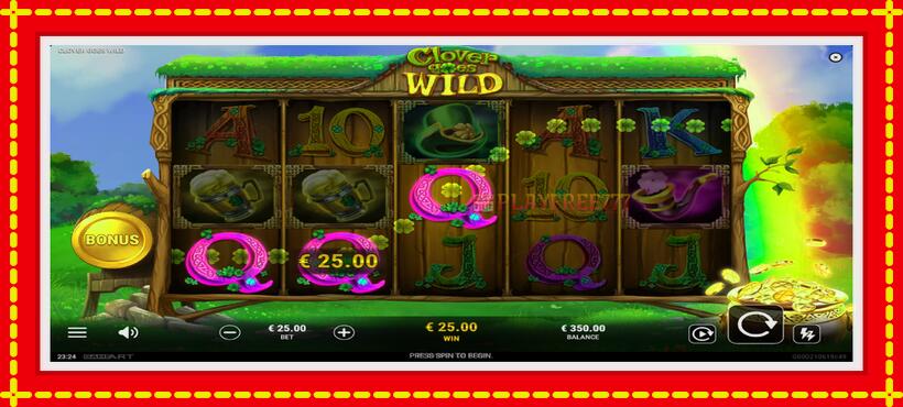 Slot machine Clover Goes Wild with access to free game online, picture 3