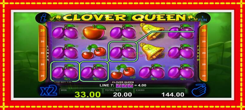 Slot machine Clover Queen with access to free game online, picture 4