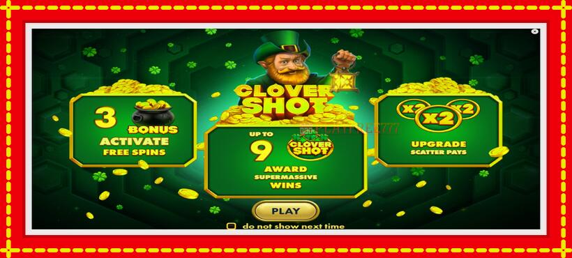 Slot machine Clover Shot with access to free game online, picture 1