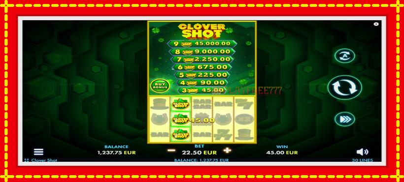 Slot machine Clover Shot with access to free game online, picture 4