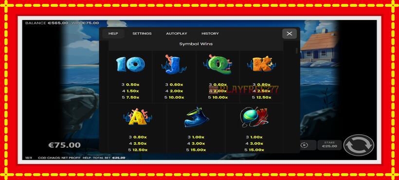 Slot machine Cod Chaos: Net Profit with access to free game online, picture 5