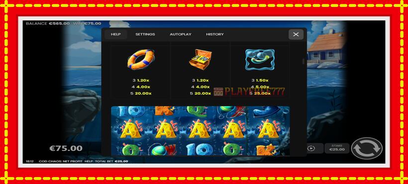 Slot machine Cod Chaos: Net Profit with access to free game online, picture 6