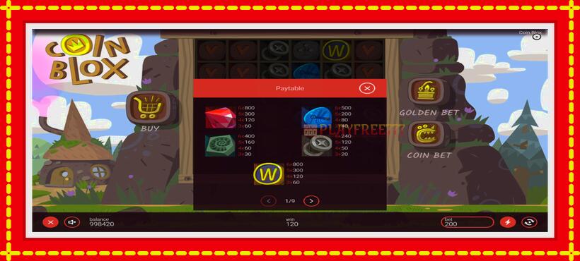 Slot machine Coin Blox with access to free game online, picture 5