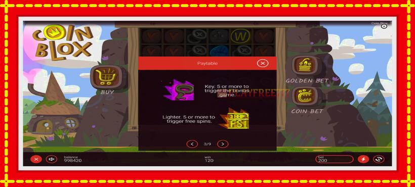 Slot machine Coin Blox with access to free game online, picture 6