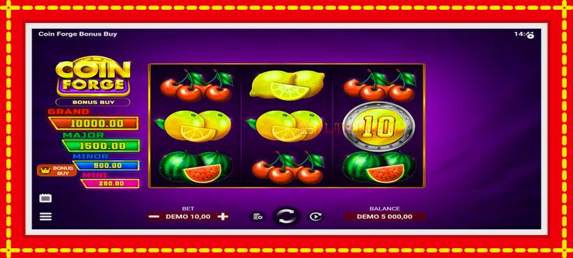 Slot machine Coin Forge Bonus Buy with access to free game online, picture 1