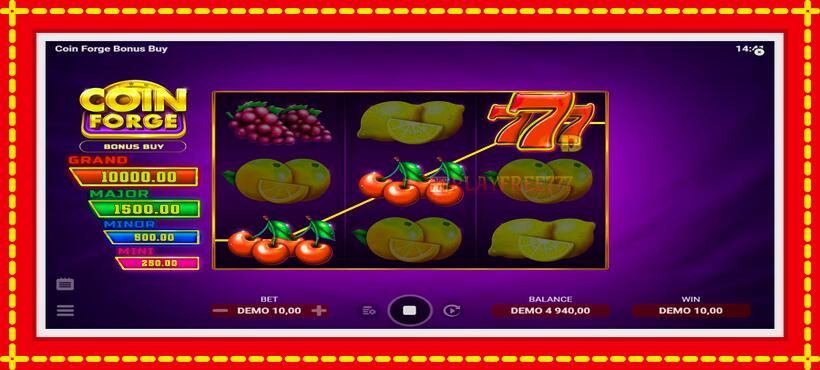 Slot machine Coin Forge Bonus Buy with access to free game online, picture 2