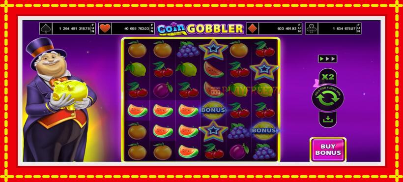 Slot machine Coin Gobbler with access to free game online, picture 2