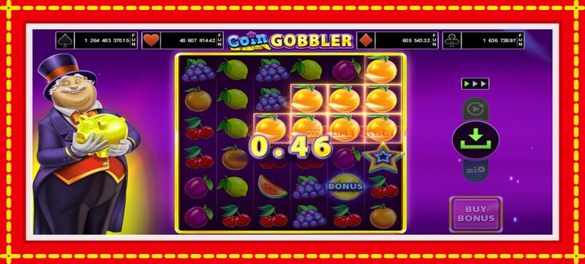 Slot machine Coin Gobbler with access to free game online, picture 3