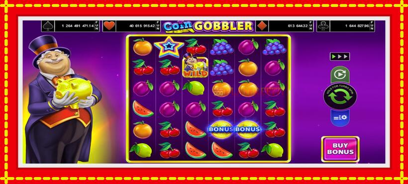 Slot machine Coin Gobbler with access to free game online, picture 4