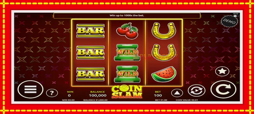 Slot machine Coin Slam with access to free game online, picture 2