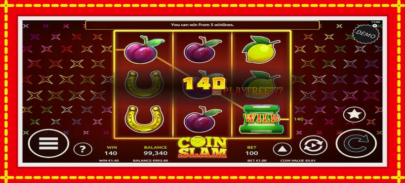 Slot machine Coin Slam with access to free game online, picture 3