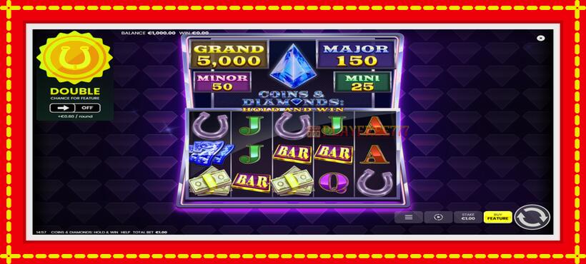 Slot machine Coins & Diamonds: Hold and Win with access to free game online, picture 2