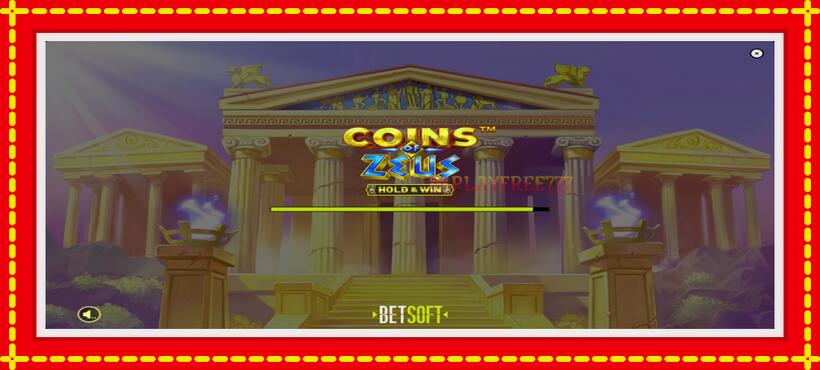 Slot machine Coins of Zeus with access to free game online, picture 1