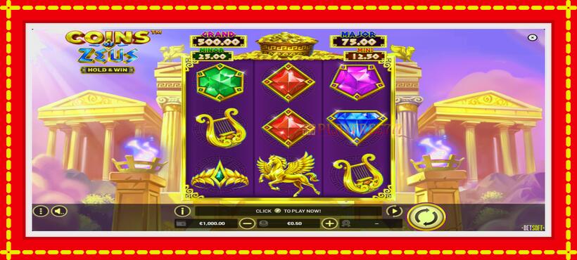 Slot machine Coins of Zeus with access to free game online, picture 2