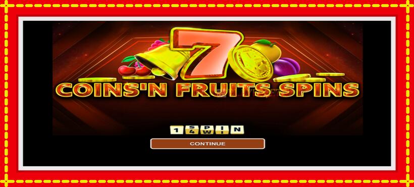 Slot machine Coinsn Fruits Spins with access to free game online, picture 1