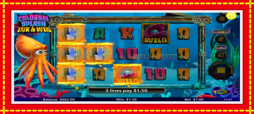 Slot machine Colossal Splash Ink & Win with access to free game online, picture 5