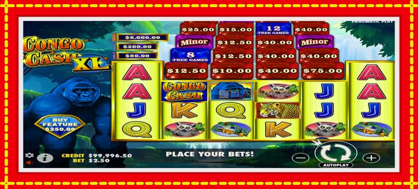 Slot machine Congo Cash XL with access to free game online, picture 2