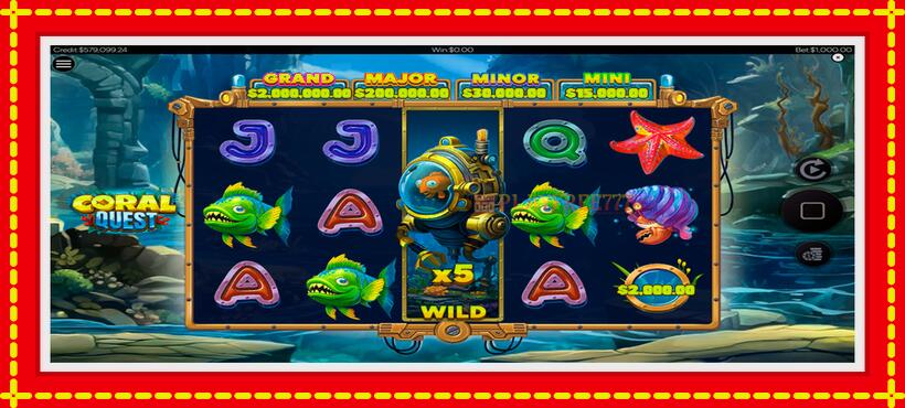 Slot machine Coral Quest with access to free game online, picture 5