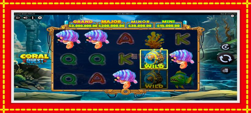 Slot machine Coral Quest with access to free game online, picture 6