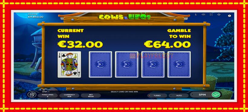 Slot machine Cows & UFOs with access to free game online, picture 3