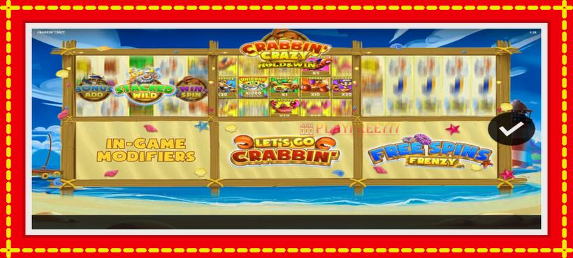 Slot machine Crabbin Crazy with access to free game online, picture 1