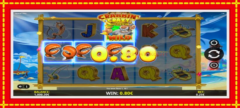 Slot machine Crabbin Crazy with access to free game online, picture 3