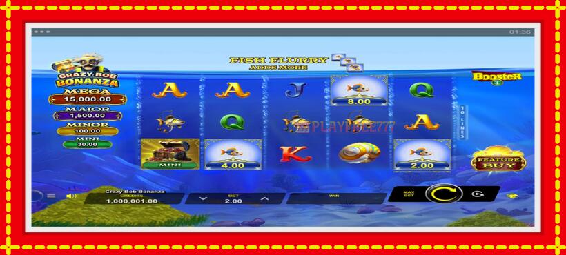 Slot machine Crazy Bob Bonanza with access to free game online, picture 1