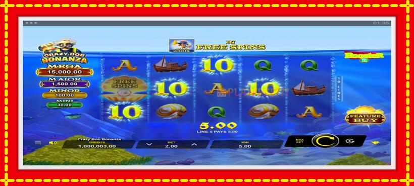 Slot machine Crazy Bob Bonanza with access to free game online, picture 2