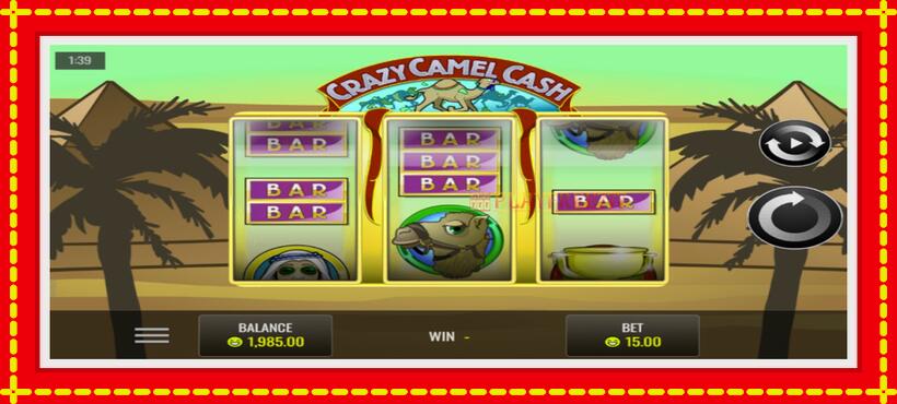 Slot machine Crazy Camel Cash with access to free game online, picture 1