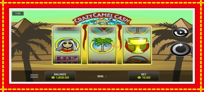 Slot machine Crazy Camel Cash with access to free game online, picture 2