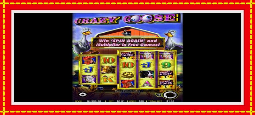 Slot machine Crazy Goose with access to free game online, picture 1