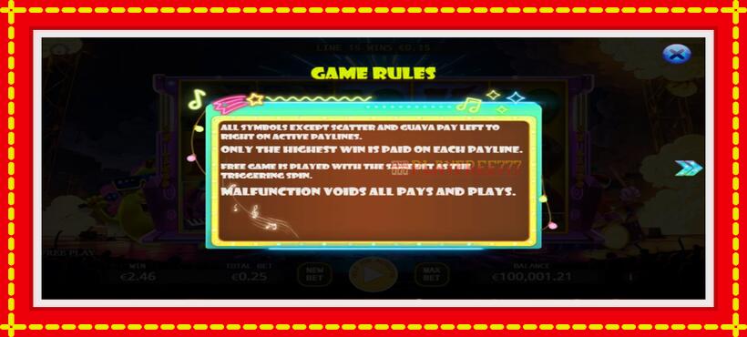 Slot machine Crazy Guava Lock 2 Spin with access to free game online, picture 3