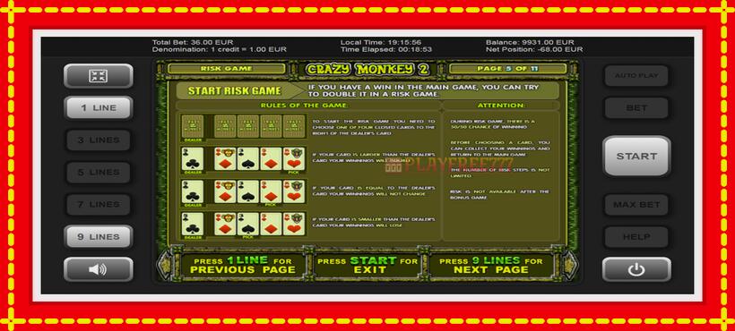 Slot machine Crazy Monkey 2 with access to free game online, picture 5