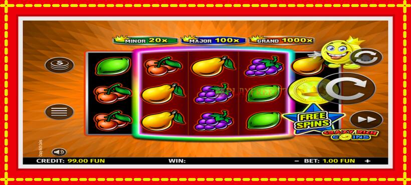 Slot machine Crazy Rich Coins with access to free game online, picture 2