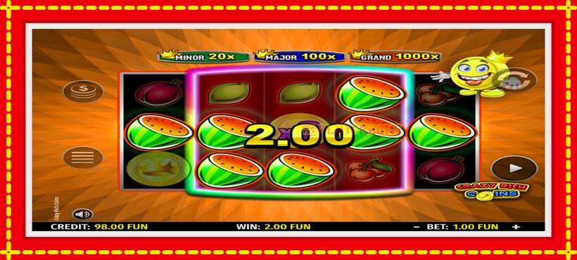 Slot machine Crazy Rich Coins with access to free game online, picture 3